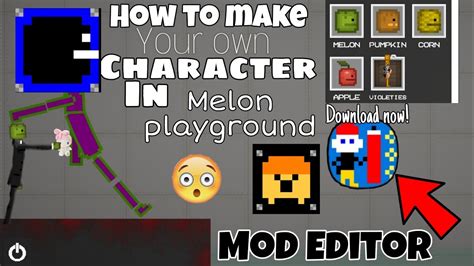 how to make your own character in melon playground